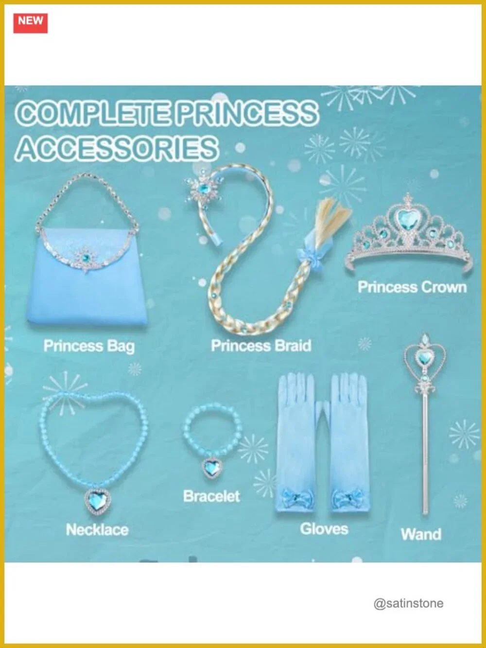 Light Up Princess Dress for Girls Costume with Accessories